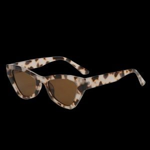 Sunglasses Cateye Retro Snow Leopard Tortoise